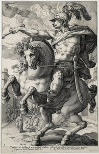 Marcus Curtius - Hendrik Goltzius