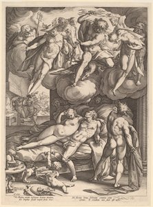 Mars et Vénus surpris par Vulcain - Hendrik Goltzius