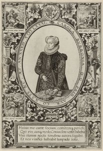 Portrait de Charlotte de Bourbon, 1581 - Hendrik Goltzius