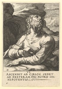 Saint Barthélemy, de Christ, les Apôtres et Saint Paul avec le Credo, vers 1589 - Hendrik Goltzius