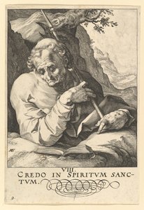 Saint Matthieu, de Christ, les Apôtres et Saint Paul avec le Credo - Hendrik Goltzius