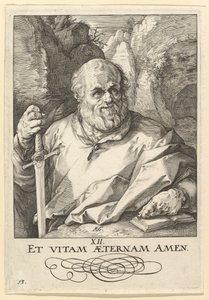 Saint Matthias, de Christ, les Apôtres et Saint Paul avec le Credo, vers 1589