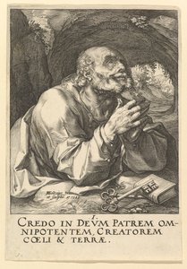 Saint Pierre, de Christ, les Apôtres et Saint Paul avec le Credo, 1589 - Hendrik Goltzius