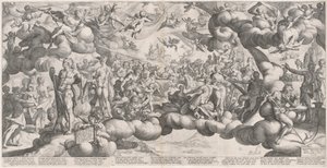 Le Mariage de Cupidon et Psyché - Hendrik Goltzius after Bartholomaeus Spranger