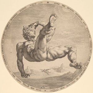 Icare - Hendrik Goltzius, after Cornelis Cornelisz van Haarlem