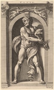 Pluton - Hendrik Goltzius after Polidoro da Caravaggio