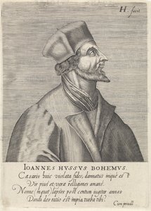 Portrait de John Hus, 1599 - Hendrik Hondius the Elder