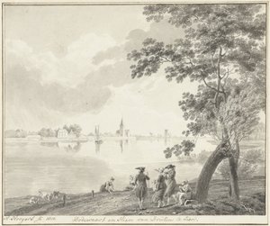 Vue de Dodewaard et Hien - Hendrik Hoogers