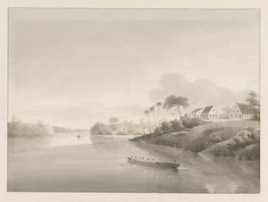 Vue sur plusieurs maisons au bord d