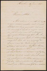 Lettre à August Allebé
