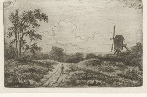 Figure sur un chemin près d