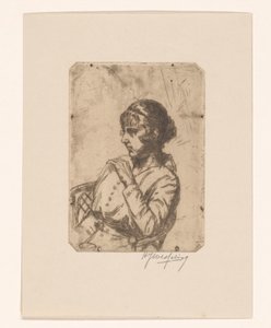 Femme dans un fauteuil - Hendrik Jan Wesseling (signed by artist)