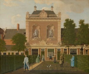 Le jardin et la remise de la maison au 524 Keizersgracht à Amsterdam - Hendrik Keun