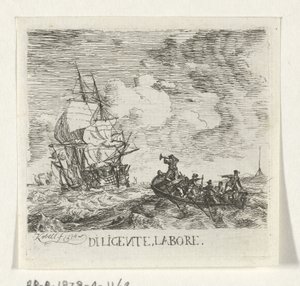 Eau tumultueuse avec différents bateaux