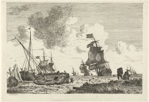 Paysage marin par vent fort