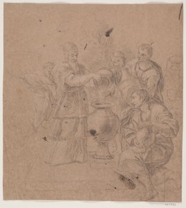 Abraham et Melchisédek. (Genèse 14, 17 f.)