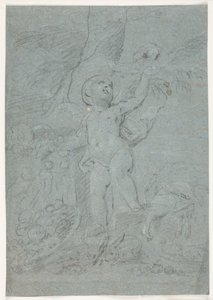 Amour jouant avec des animaux - Hendrik Krock