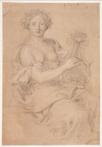 Muse jouant de la lyre (Érato ?)