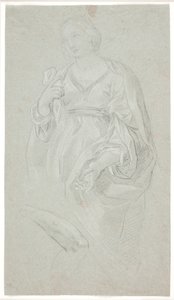 Femme debout. Demi-figure. Étude d