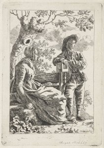 Homme et femme près d