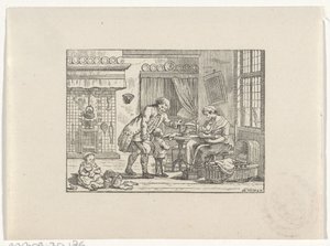 Intérieur avec une famille