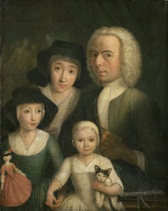 Autoportrait avec Suzanna van Bommel et deux filles - Hendrik Spilman