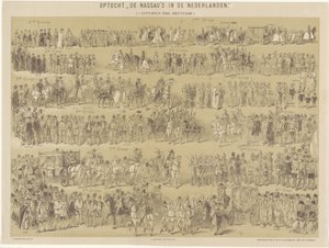 Cortège des Nassau aux Pays-Bas, 1er septembre 1888, Amsterdam - Hendrik Verlint