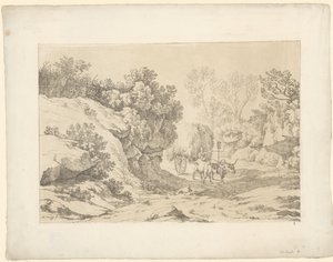 Chariot de foin en route - Hendrik Voogd