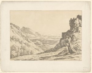 Ruine avec vue panoramique - Hendrik Voogd