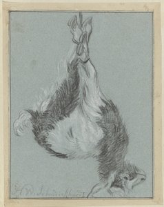 Chèvre mourante - Hendrik Willem Schweickhardt (signed by artist)