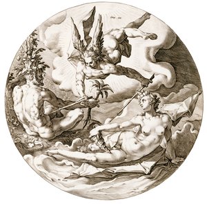 Jour III, La Séparation des Eaux, de la série Les Six Jours de la Création, 1589 - Hendrik after Goltzius