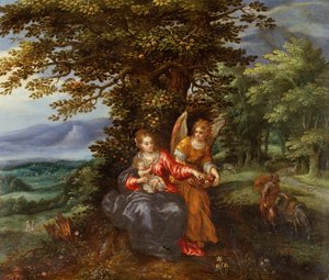 Le Repos pendant la fuite en Égypte - Hendrik de Clerck