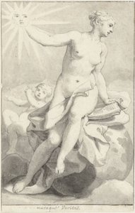 Figure allégorique féminine assise - Hendrik van Limborch