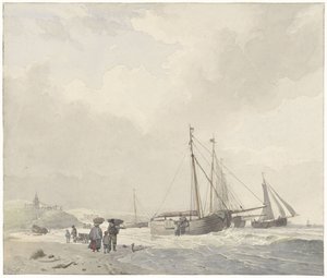 Vue de la plage de Scheveningen