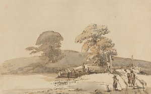 Paysage avec un pont - Heneage Finch fourth Earl of Aylesford
