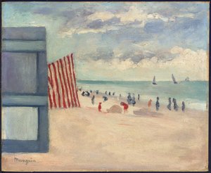 La plage au Touquet - Henri Charles Manguin