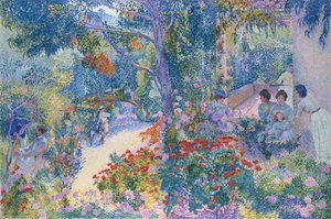 Après-midi dans le jardin