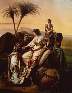 Boaz accueillant Ruth - Henri Frederic Schopin
