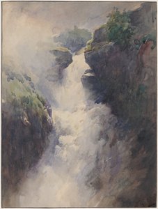 Une cascade dans les montagnes - Henri-Joseph Harpignies