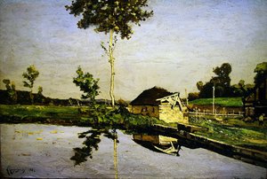 Paysage à Saint-Prive (Yonne) - Henri Joseph Harpignies