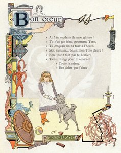 Illustration pour "Alphabet des bons exemples", vers 1890