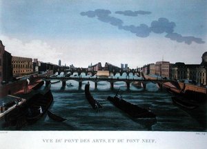 Le Pont des Arts et le Pont Neuf, c.1815-20 - Henri (after) Courvoisier Voisin