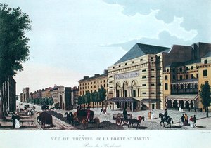 Le Théâtre de la Porte Saint-Martin, vers 1815-20 - Henri (after) Courvoisier Voisin