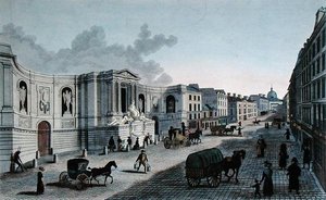 Vue de la fontaine de la rue de Grenelle, Faubourg St. Germain, gravée par Grimberghen, c.1815-20 - Henri (after) Courvoisier Voisin