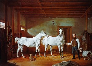 Écurie de la famille Stuyvesant, vers 1854 - Henri (after) Delattre