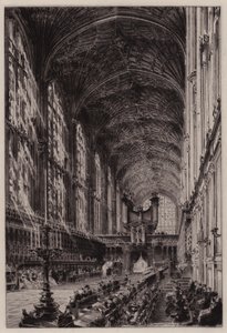 Cambridge : Intérieur de la chapelle du King