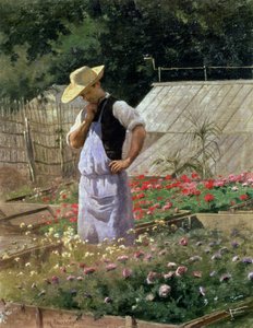 Un coin du jardin de roses à Bagatelle - Henri Adolphe Laissement
