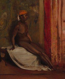 Femme africaine assise - Henri Alexandre Georges Regnault