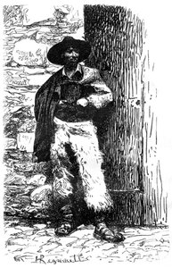Berger de la campagne italienne, 19ème siècle