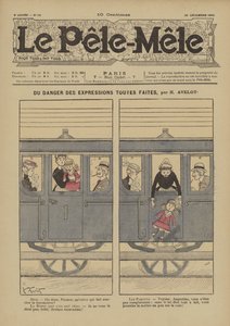 Du danger des expressions toutes faites. Illustration pour Le Pêle-Mêle, 1902